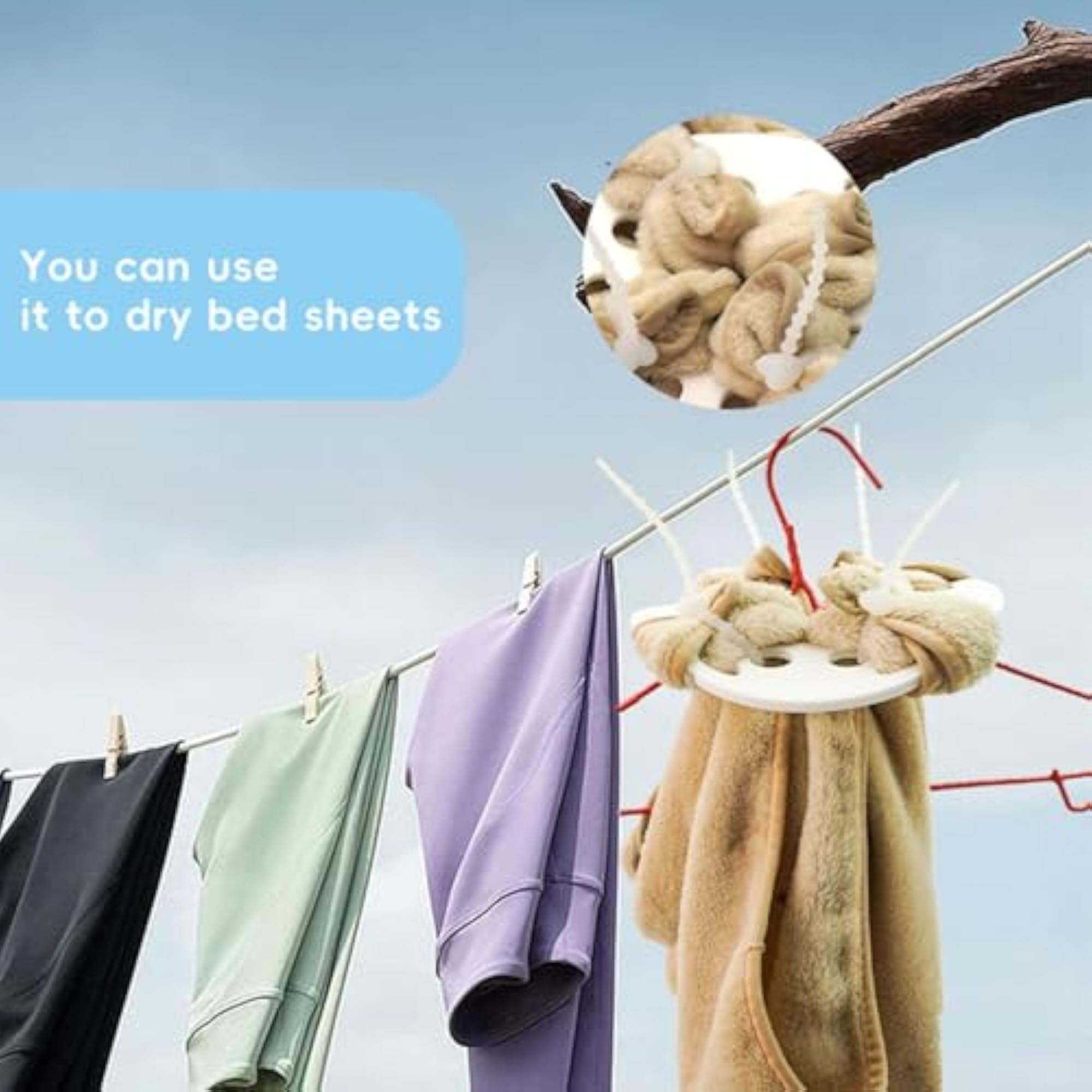 Bed Sheet Detangler Compact Gadget for Dryer Duvet Covers